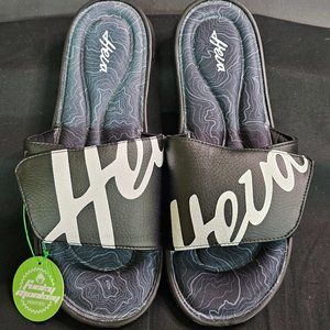Heva Mens Funky Monkey Certified Padded Slide Sandals sz 10 NWT